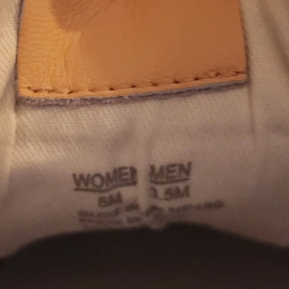 Madewell Court Sneaker size 5 women white leather low top Ruddy accent Color - Picture 10 of 10